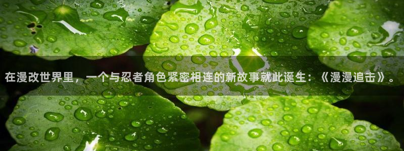 香蕉漫画在线免费阅读：在漫改世界里，一个与忍者角色紧密相连的新故事就此诞生：《漫漫追击》。